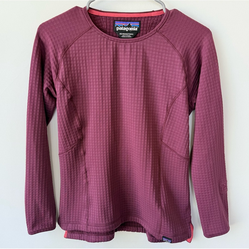 Patagonia Women’s R1® Crew Pullover in Star Pink size XS
